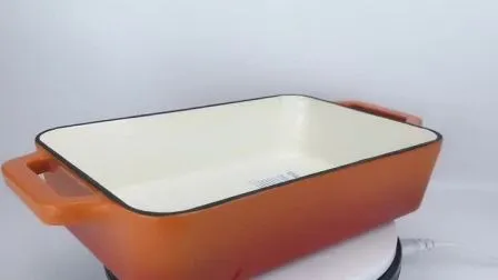 Enamel Cast Iron Rectangular Roaster