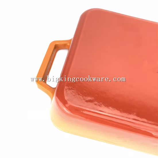 Enamel Cast Iron Rectangular Roaster