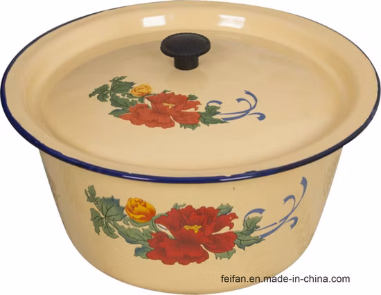 Hot Selling Enamel Finger Bowl with Cover/Mixing Bowl/Basin