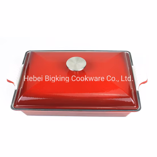 Pentola per zuppa in ghisa smaltata, casseruola rotonda da 13 pollici